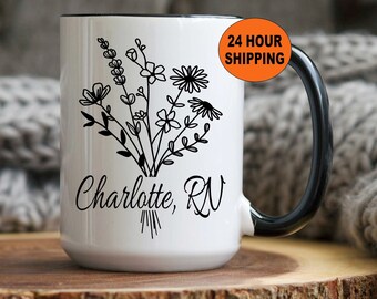 RN Mug, RN Gifts, Registered Nurse Mug, Registered Nurse Grad Gifts, RN Graduation Gift, Rn Student Gift, Unique Gift, Nurse Christmas Gifts