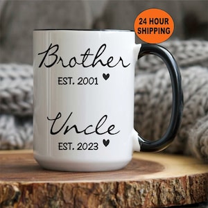 Promoted to Uncle Gift, Brother to Uncle, Custom New Uncle Gift, New Uncle, Pregnancy Announcement, New Uncle Gift, Brother Christmas Gift