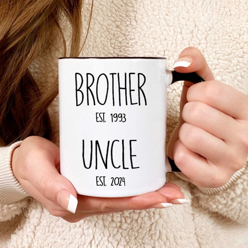 Personalized Uncle Mug, Promoted to Uncle, Uncle Gift, Uncle, Pregnancy Reveal, Announcement, New Uncle Gift, Uncle Christmas, Xmas Gift image 3