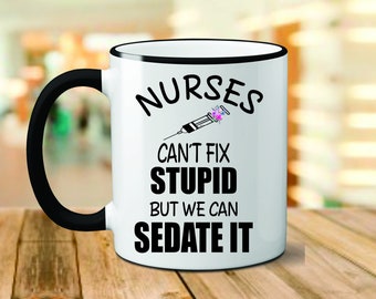 Nurse Mug, Nurse Gifts, Personalized Mug, Gifts for Nurse, Nurse Coffee Mug, Nurse Appreciation, Custom Mug, Nurse Christmas Gifts, RN Gift