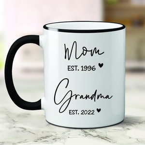 New Grandma Mug New Grandma Gift New Grandma Established Etsy