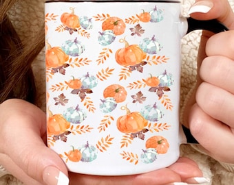 Fall Coffee Cup, Pumpkin Coffee Mug, Pumpkin Cup, Fall Mug, Autumn Decor, Farm House, Pumpkin Mug, Pumpkin Spice, Fall Mugs, Fall Decor