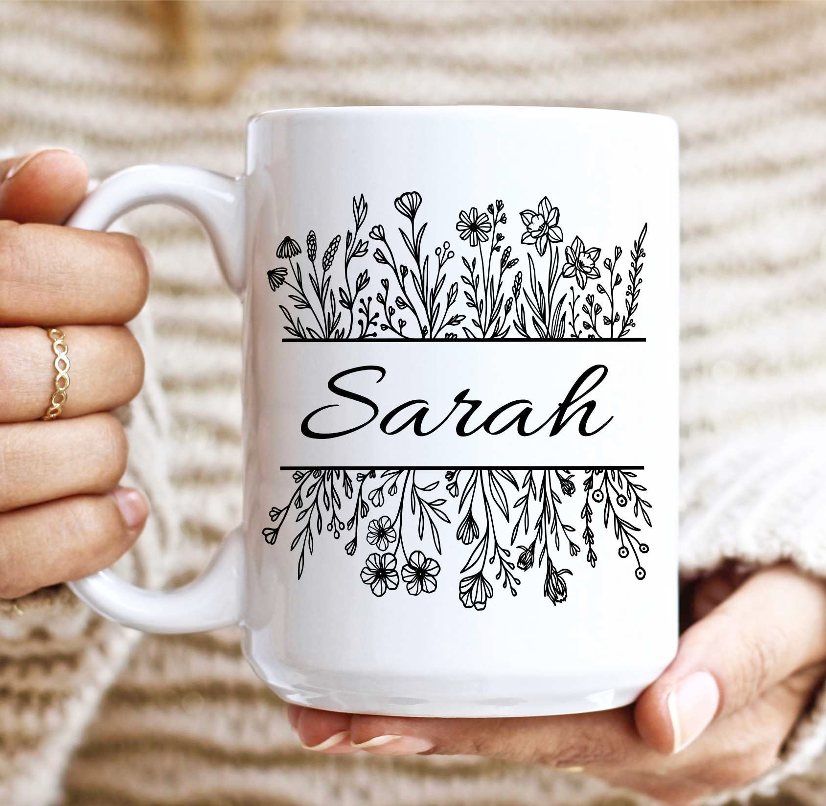 Discover Custom Mug, Personalized Gift for her, Coffee lover Custom Mug, Personalized Mug with Name, Best Friend, Unique Gift, Valentines Day, Gift