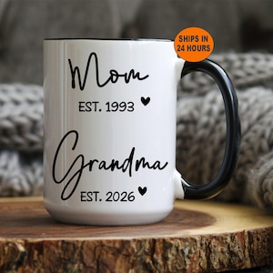 Promoted to Grandma Gift, Mom to Grandma, Custom New Grandmother Gift, Mothers Day Gifts, Pregnancy Announcement, Gifts for Mothers Day
