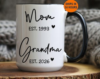 Promoted to Grandma Gift, Mom to Grandma, Custom New Grandmother Gift, Mothers Day Gifts, Pregnancy Announcement, Gifts for Mothers Day