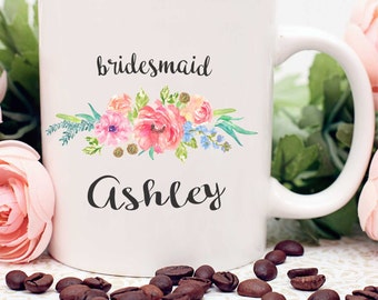 Custom Bridesmaid Mug, Bridesmaid Coffee Mug, Bridesmaid Coffee Mug, Bridesmaid Mug, Wedding Mug, Bridesmaids Gift,Will You Be My Bridesmaid