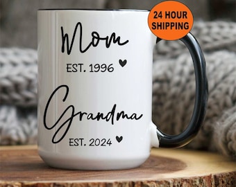 Promoted to Grandma Gift, Mom to Grandma, Custom New Grandmother Gift, Mothers Day Gifts, Pregnancy Announcement, New Grandma Gift, Nana