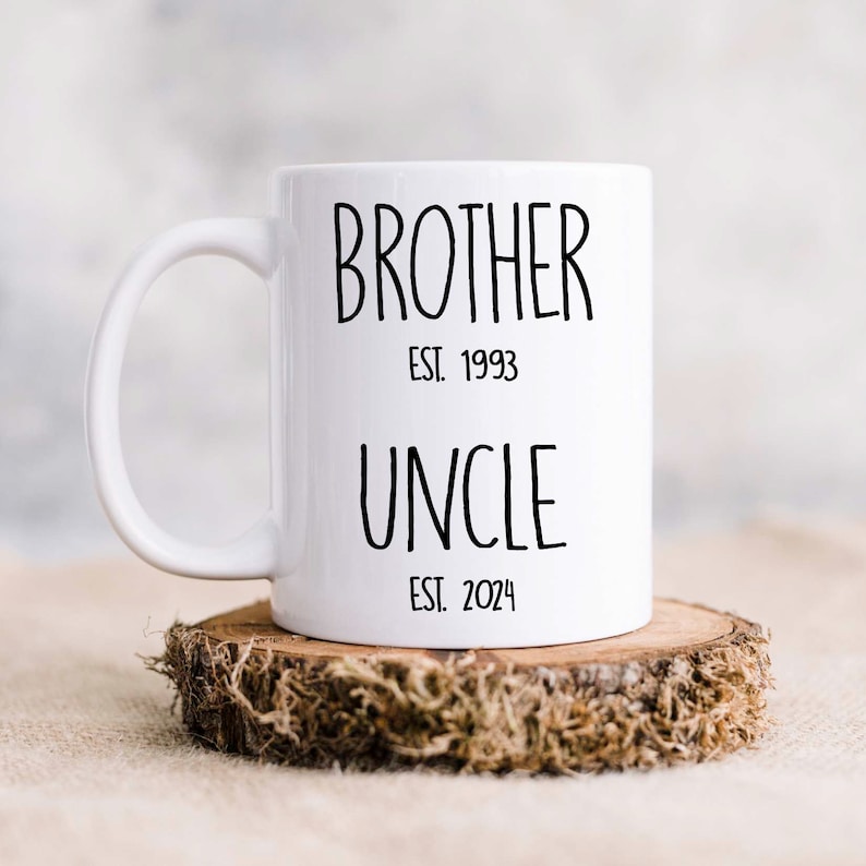 Personalized Uncle Mug, Promoted to Uncle, Uncle Gift, Uncle, Pregnancy Reveal, Announcement, New Uncle Gift, Uncle Christmas, Xmas Gift image 2