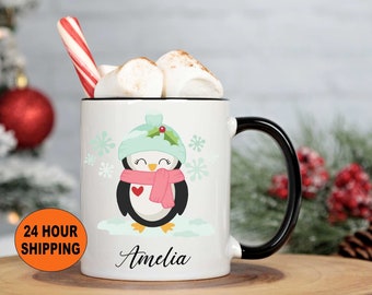Kids Hot Chocolate Mug, Christmas Gift for Kids, Kids Christmas Mug, Personalized Mug, Cocoa Mug, Christmas Hot Chocolate Mug, Custom Mugs