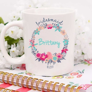 Custom Bridesmaid Mug,Bridesmaid Coffee Mug,Bridesmaid Coffee Mug,Bridesmaid Mug,Maid of Honor Mug,Custom Maid of Honor Mug,Bridesmaids Gift