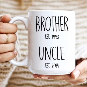 Personalized Uncle Mug, Promoted to Uncle, Uncle Gift, Uncle, Pregnancy Reveal, Announcement, New Uncle Gift, Uncle Christmas, Xmas Gift image 4