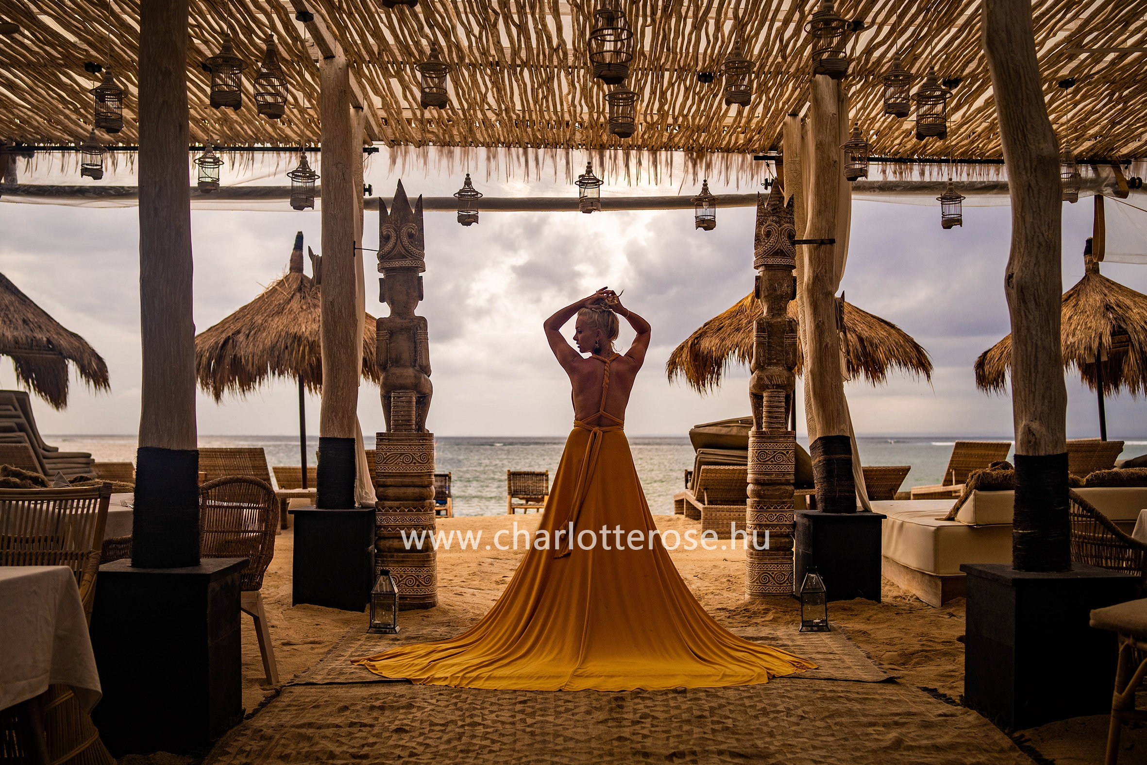 Luxe Custom Brick Red Infinity bridesmaid dress