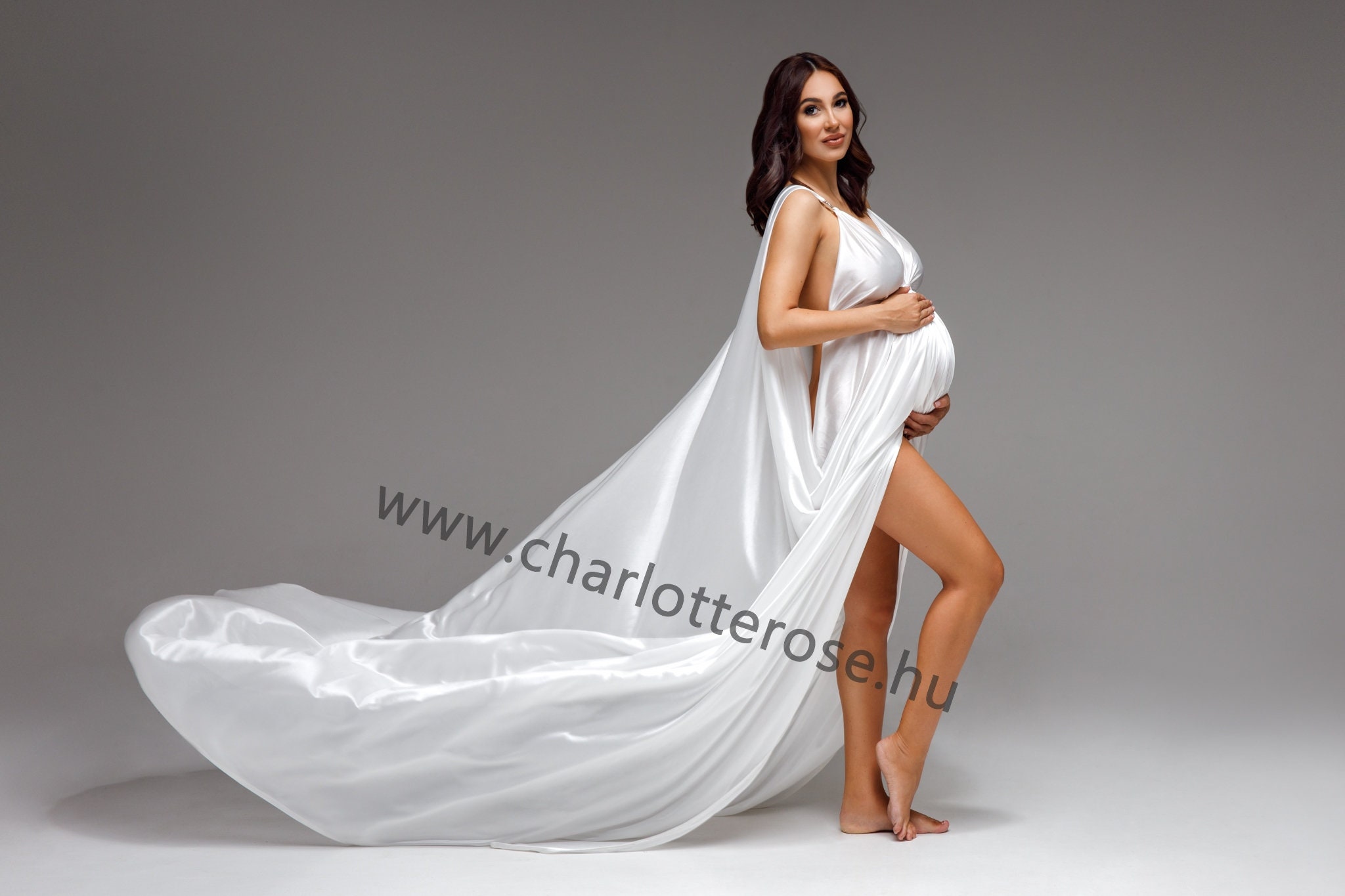 Maternity Dresses - White Lace