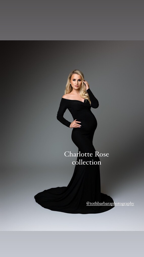 green emerald velvet dress pretty KALANI|Plus Size Long Lace Sleeve Maternity Formal Dresses