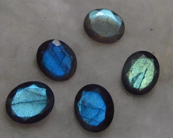 5x7MM Natural Labradorite Oval Faceted Cut, Calibrated Labradorite Loose Stone Cut, Semi Precious Gemstone Cut