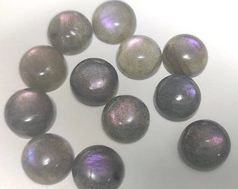 8MM Natural Labradorite Round Cabochon, Calibrated Labradorite Loose Stone Cab, Semi Precious Gemstone Cabochon