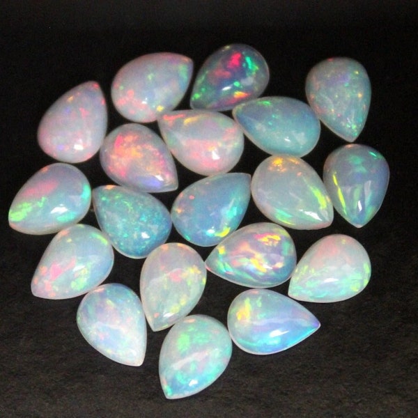 5 x 7 MM Naturalny Opal Gruszka Kaboszon, Kalibrowany Luźny Kamień Kaboszon, Półszlachetny Kamień Kaboszon