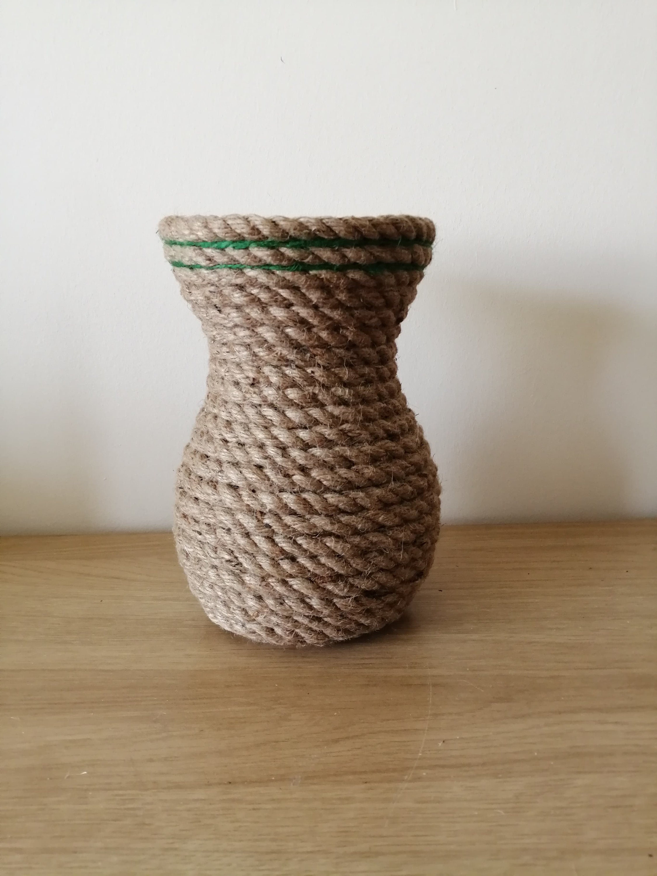 Flower Vase Covered in Jute Rope and String. Made in Scotland Etsy
