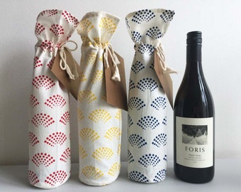 Wine tote bags, Wine bags, Glass bottle bags, Cotton bags, Kitchen gifts, Gift bags, Gift wrap, Holiday gifts, Classy gifts, Nepali crafts