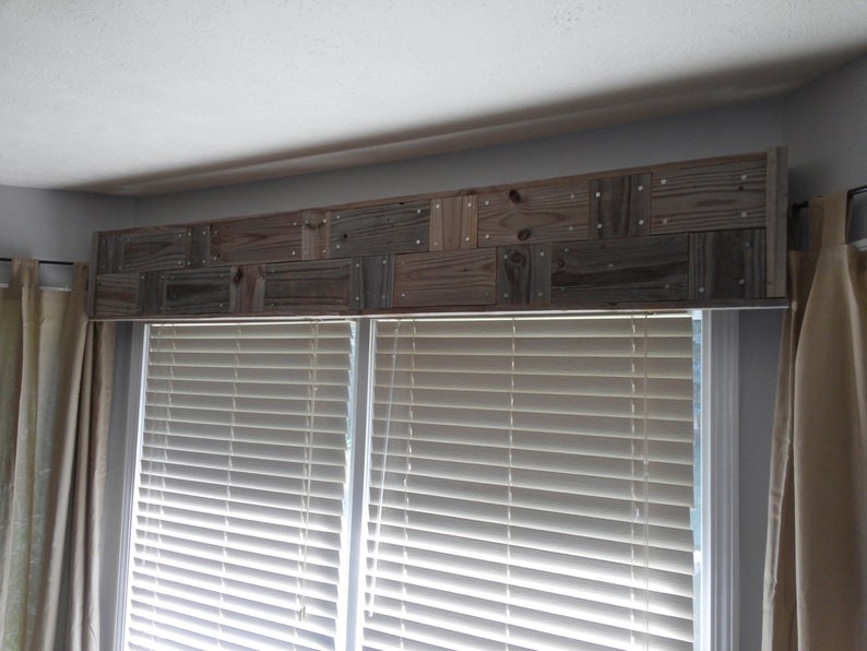 Barn wood window valance Etsy
