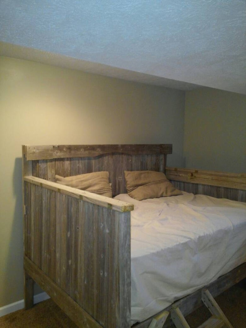 Barn wood bed Etsy