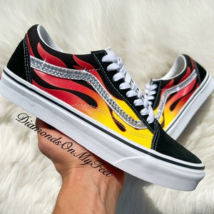Flamme vans old skool Etsy