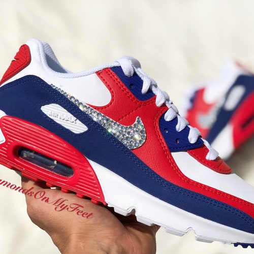 Nike Air Max 90 Red White \u0026 Blue 