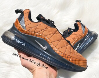 Para llevar Restricciones reforma Size 6.5 Swarovski Women's Air Max 720 Bronze & Black - Etsy Australia