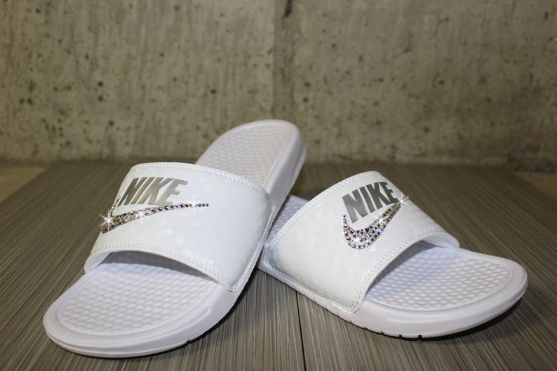 clear nike slides