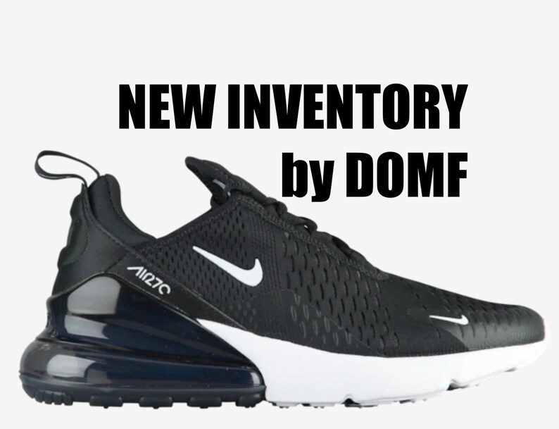 Swarovski Women's Nike Air Max 270 All Black Sneakers | Etsy