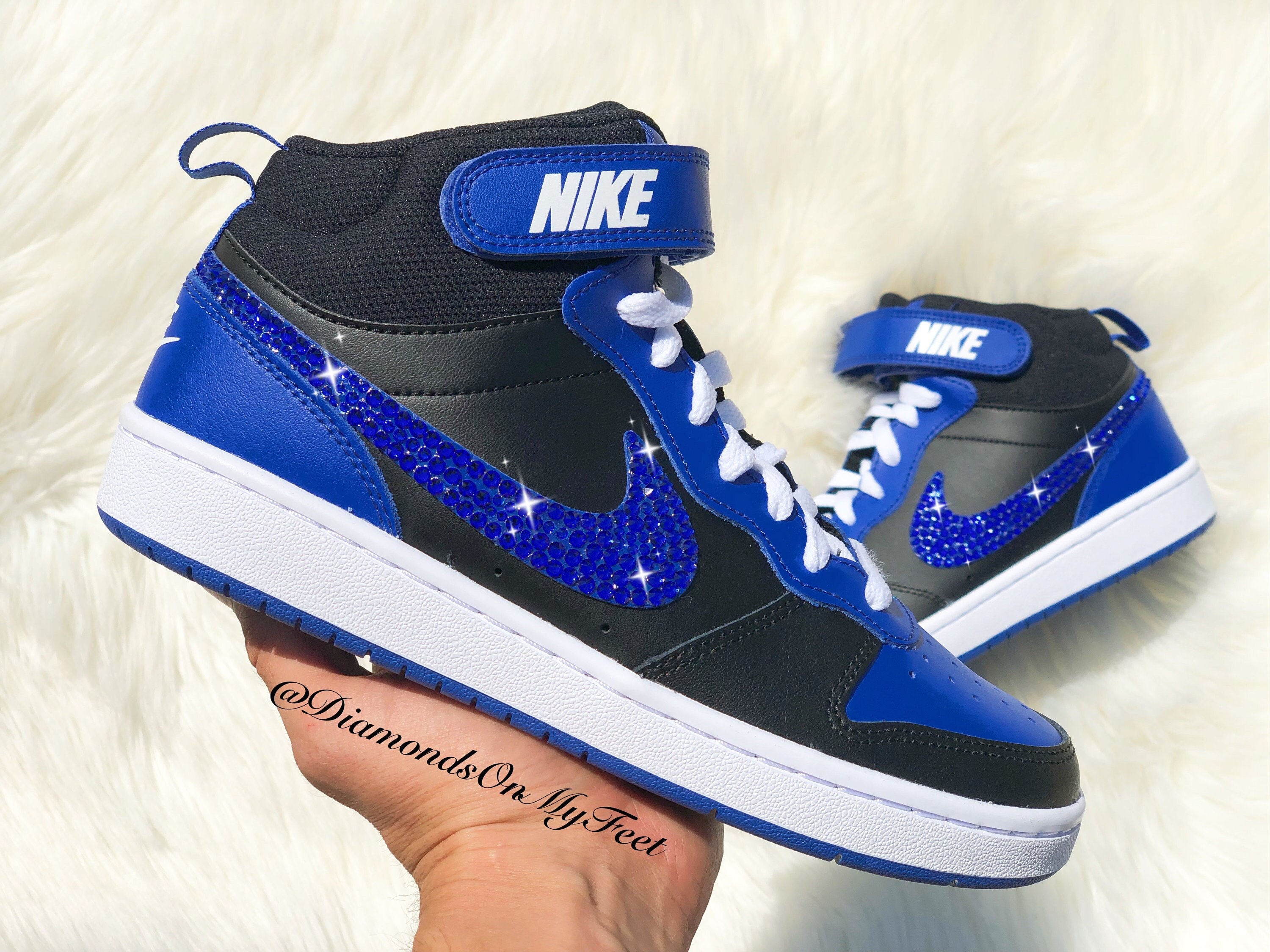 Custom Nike Air Force 1 Blue Punch Men's Size 8.5