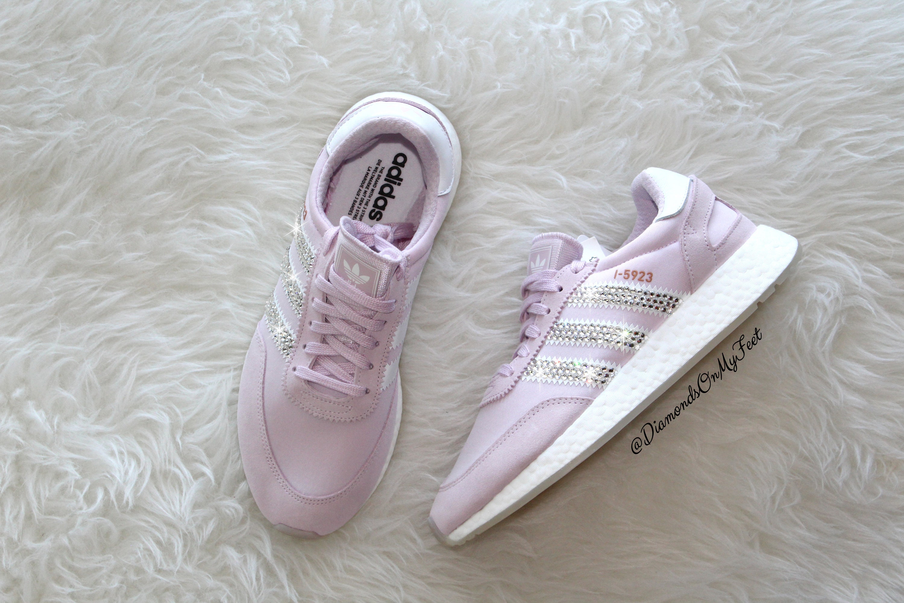 Size 9 Swarovski Women's Adidas Iniki I-5923 Pink - Etsy España