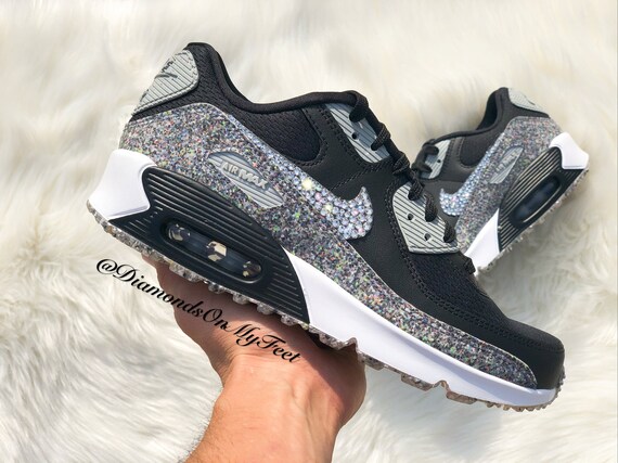 Swarovski Women's Nike Air Max 90 Black 