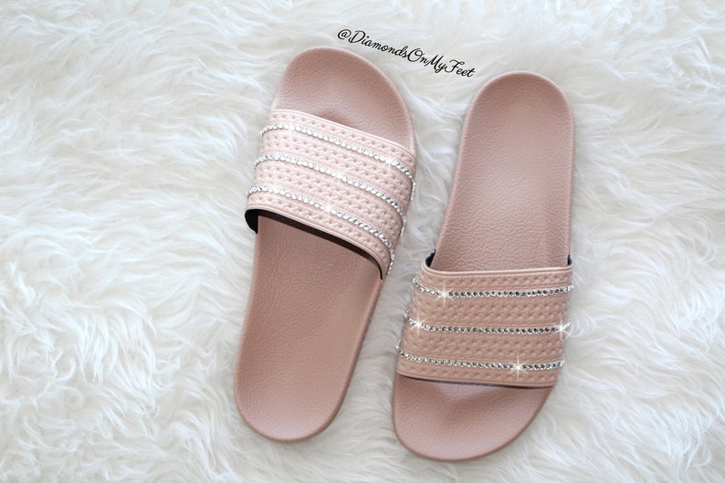 bling adidas slides