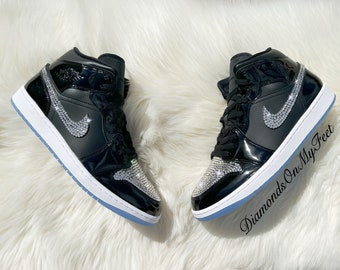 Swarovski Women's Air Jordan Mid SE Space Jam Black