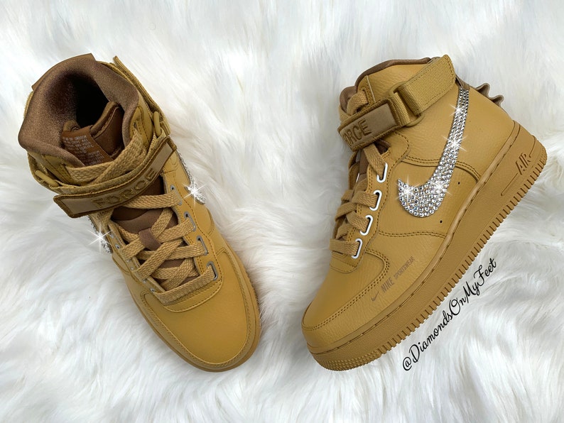 clear gold nike shoes