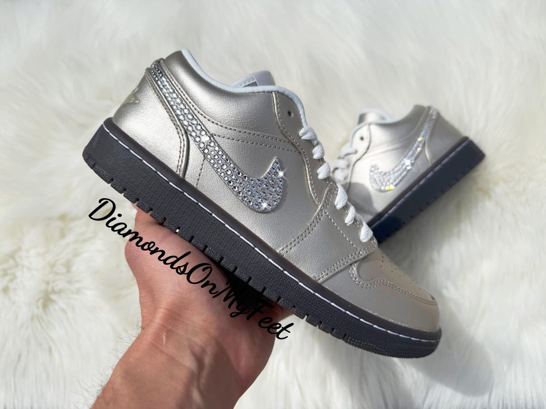 Swarovski × Nike Women's Air Jordan 1 Lo Women's Air Jordan 1 Retro Low OG sneaker with Swarovski