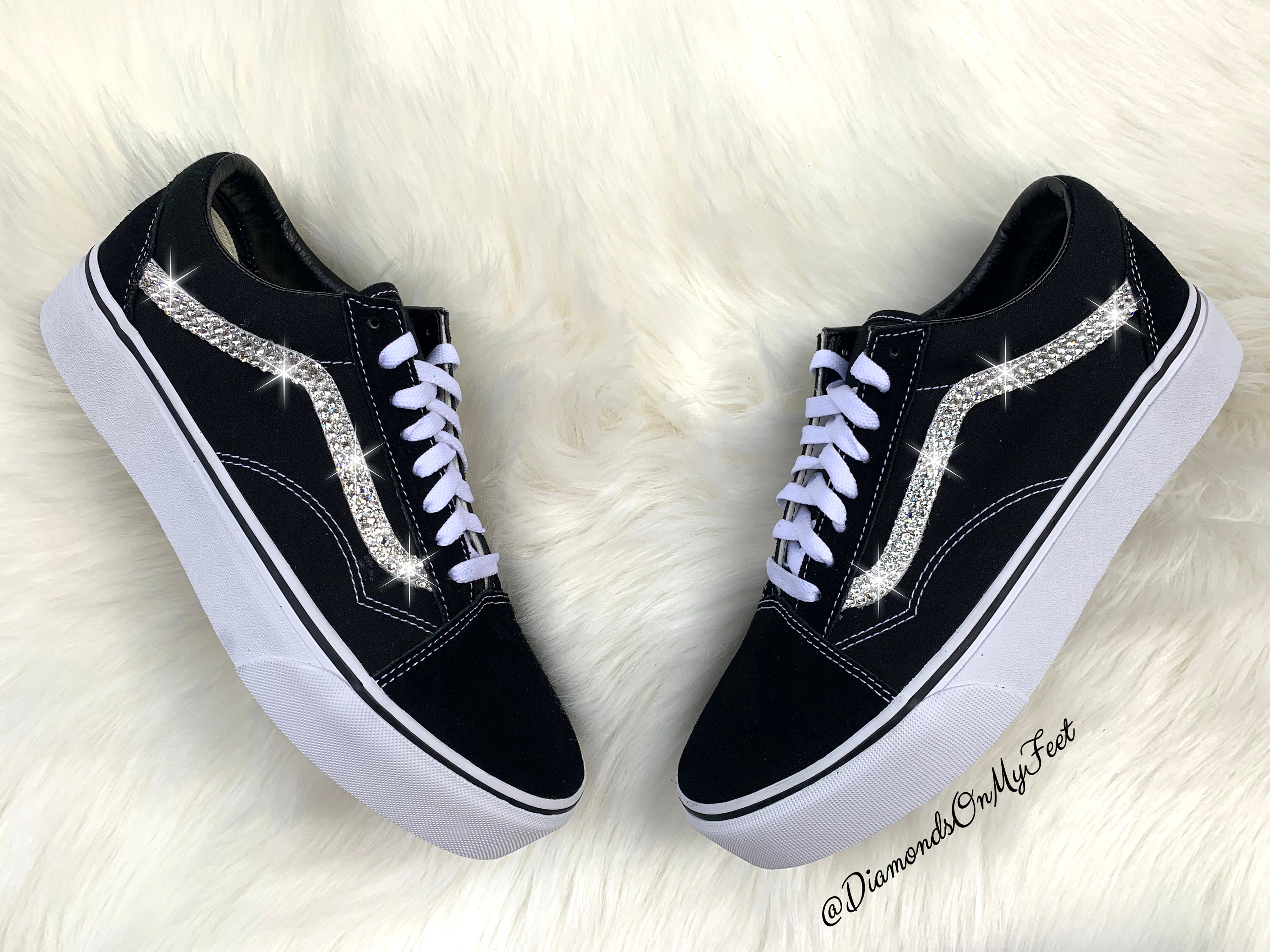 black wedge vans