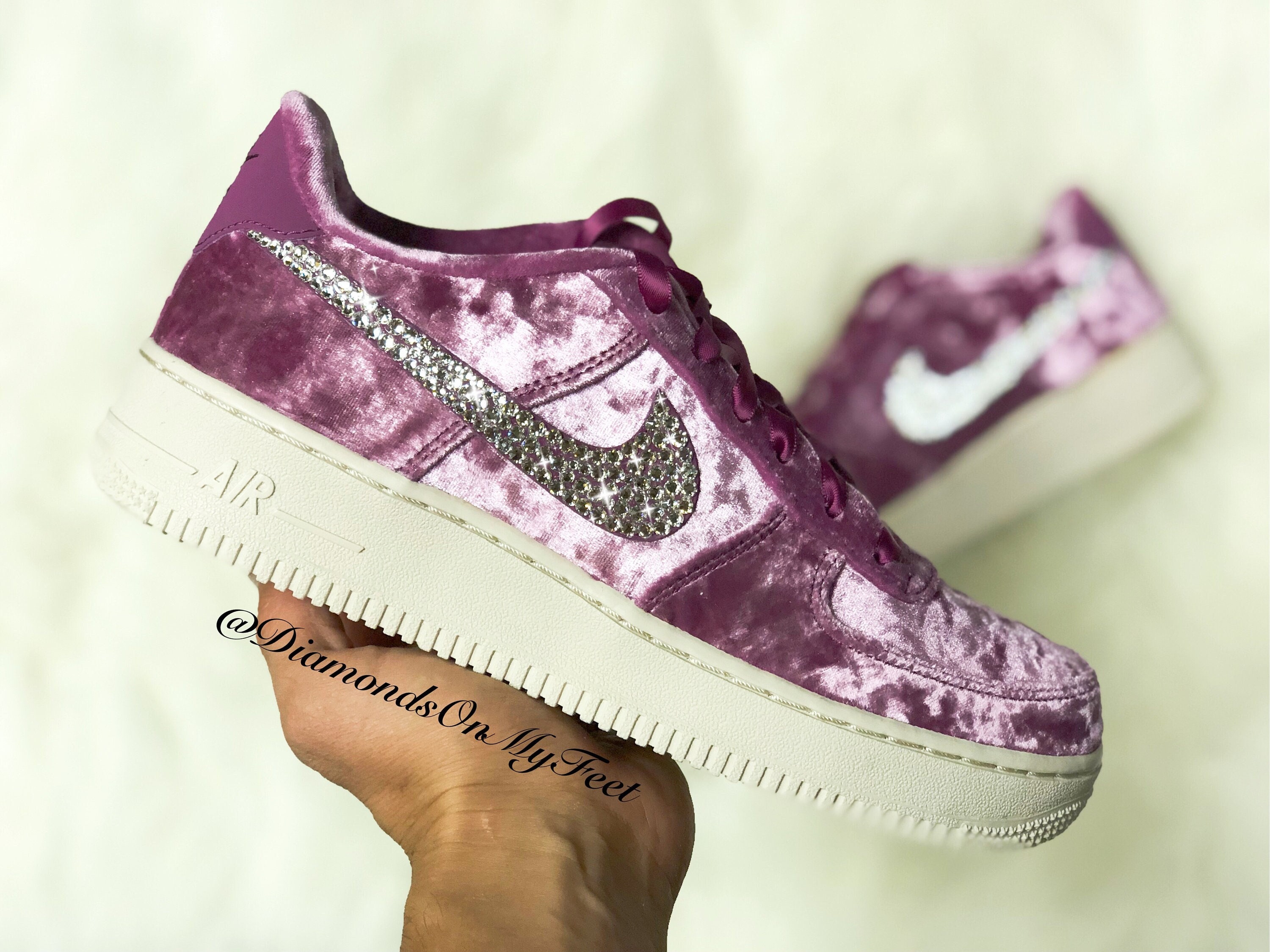 womens velvet air force 1