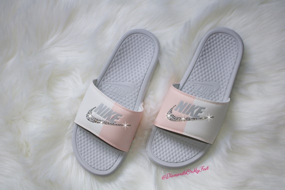 nike benassi jdi pink
