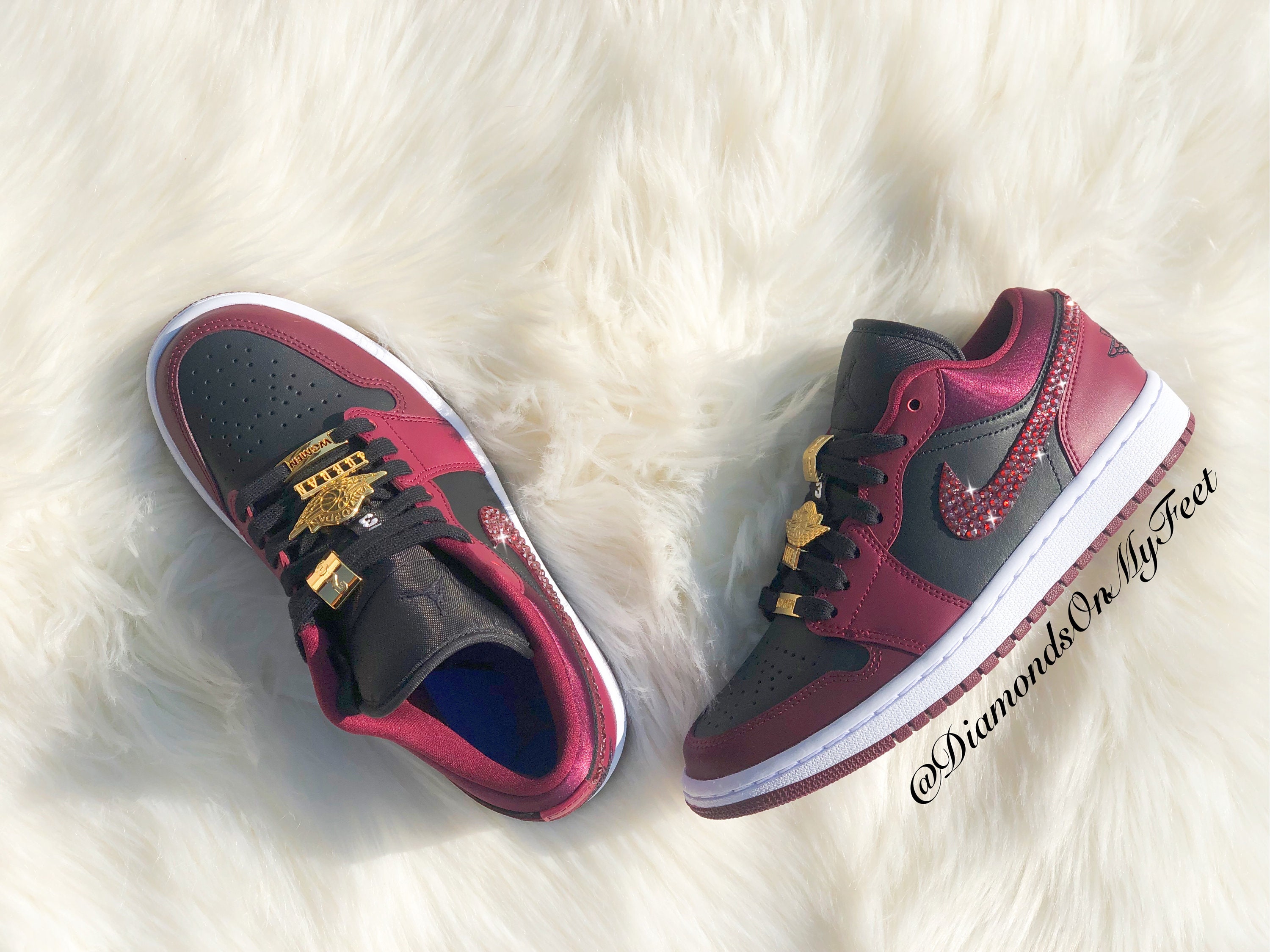 Swarovski × Nike Women's Air Jordan 1 Lo Women's Air Jordan 1 Low OG with Swarovski® Crystals