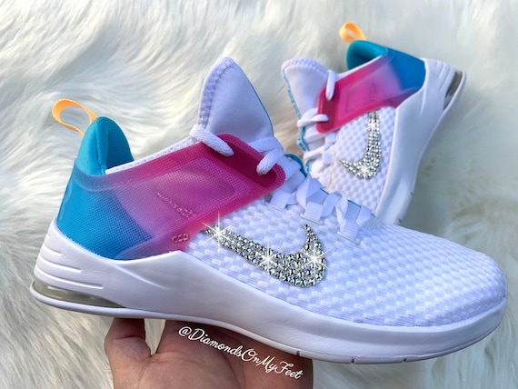 nike air max bella tr 2 white blue pink