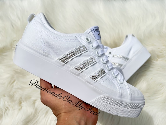 adidas gazelle silver green womens Adidas Nizza Platform Mid Women's Shoes – Puffer Reds main image 0