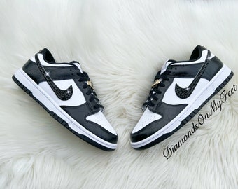 Swarovski Women's Dunk Low SE World Champs Black White Panda