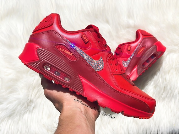 womens swarovski nike air max 90 premium shoes with swarovski crystals