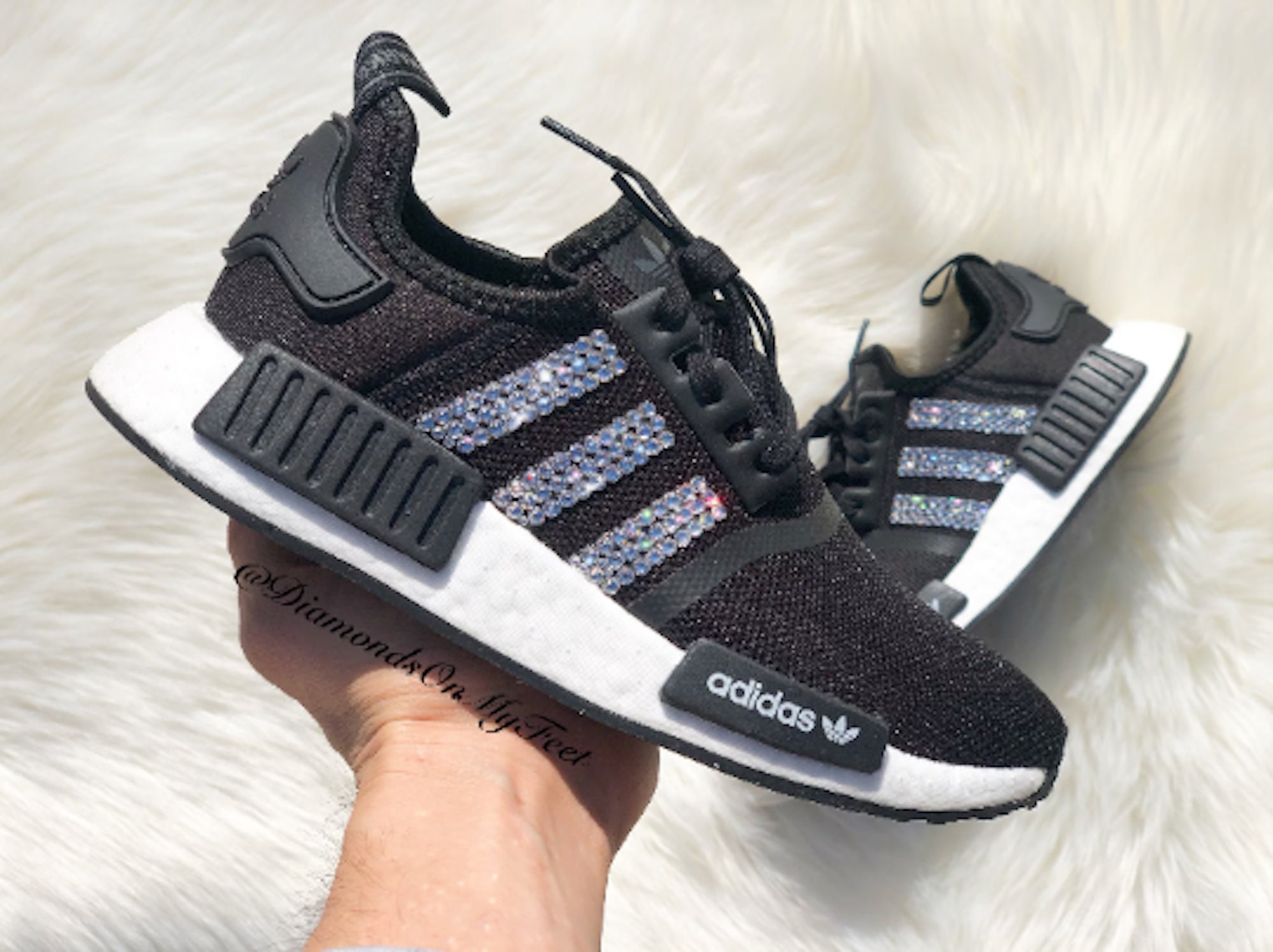 Swarvoski Adidas NMD Custom Adidas Nmd Adidas Bling -  Israel