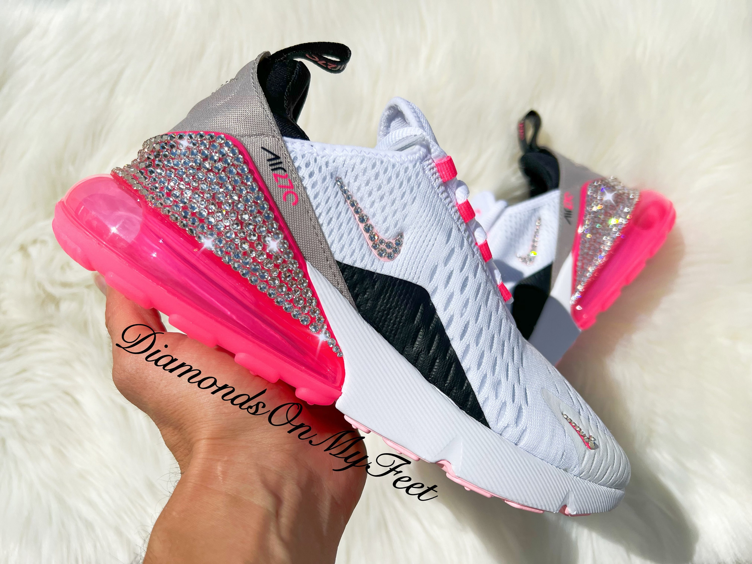 Swarovski Air Max 270 White Arctic Punch Blinged - Etsy España