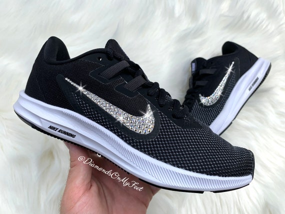 nike downshifter 9 women's black and white