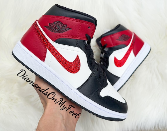 Zapatillas Nike Air Jordan Mid para mujer con cristales