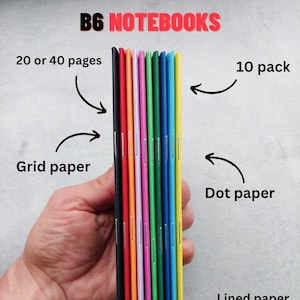 B6 notebooks, 10 notebooks, 20 or 40 page TN notebooks, bulk notebooks, blank books, Journals - 18cm X 13cm, Handmade